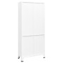 Estantería industrial acero blanco 80x32x180 cm de , Librerías y estanterías - Ref: Foro24-339632, Precio: 155,22 €, Descuent...