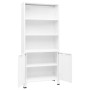 Estantería industrial acero blanco 80x32x180 cm de , Librerías y estanterías - Ref: Foro24-339632, Precio: 155,22 €, Descuent...
