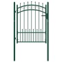 Puerta de valla con picos acero verde 100x125 cm de , Puertas de jardín - Ref: Foro24-146384, Precio: 137,89 €, Descuento: %