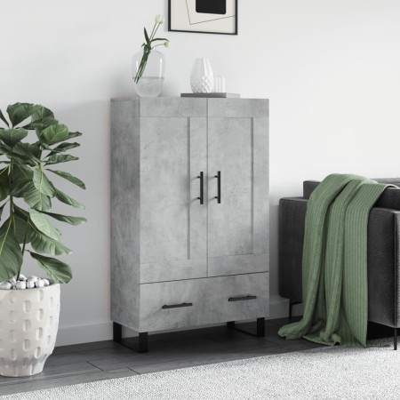 Aparador alto madera de ingeniería gris hormigón 69,5x31x115 cm de , Aparadores - Ref: Foro24-830352, Precio: 92,98 €, Descue...