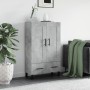 Aparador alto madera de ingeniería gris hormigón 69,5x31x115 cm de , Aparadores - Ref: Foro24-830352, Precio: 92,98 €, Descue...