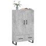 Aparador alto madera de ingeniería gris hormigón 69,5x31x115 cm de , Aparadores - Ref: Foro24-830352, Precio: 92,98 €, Descue...