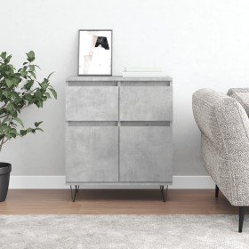 Aparador de madera contrachapada gris hormigón 60x35x70 cm de , Aparadores - Ref: Foro24-831120, Precio: 71,45 €, Descuento: %