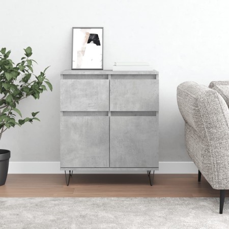 Aparador de madera contrachapada gris hormigón 60x35x70 cm de , Aparadores - Ref: Foro24-831120, Precio: 71,45 €, Descuento: %