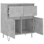 Aparador de madera contrachapada gris hormigón 60x35x70 cm de , Aparadores - Ref: Foro24-831120, Precio: 71,45 €, Descuento: %