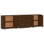 Aparadores 3 piezas madera contrachapada marrón roble de , Aparadores - Ref: Foro24-3185406, Precio: 244,99 €, Descuento: %