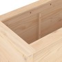 Arriate elevado de jardín madera maciza de pino 119,5x40x78 cm de , Maceteros y jardineras - Ref: Foro24-825289, Precio: 141,...