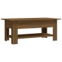Mesa de centro madera de ingeniería marrón roble 102x55x42 cm de , Mesas de centro - Ref: Foro24-813076, Precio: 63,59 €, Des...