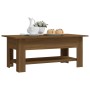 Mesa de centro madera de ingeniería marrón roble 102x55x42 cm de , Mesas de centro - Ref: Foro24-813076, Precio: 63,59 €, Des...