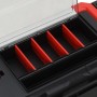 Caja de herramientas negra y roja 55x28x26,5 cm de , Cajas de herramientas - Ref: Foro24-152100, Precio: 43,40 €, Descuento: %