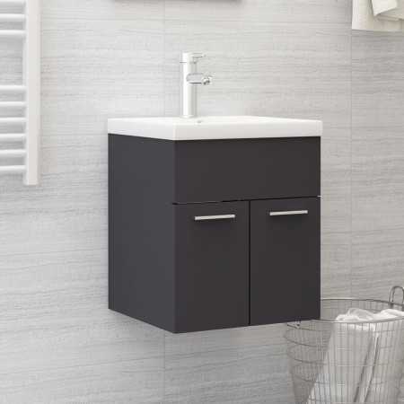 Mueble con lavabo madera de ingeniería gris de , Muebles de baño - Ref: Foro24-3070813, Precio: 114,99 €, Descuento: %