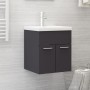 Mueble con lavabo madera de ingeniería gris de , Muebles de baño - Ref: Foro24-3070813, Precio: 114,99 €, Descuento: %
