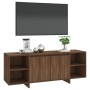 Mueble de TV madera de ingeniería marrón roble 130x35x50 cm de , Muebles TV - Ref: Foro24-813055, Precio: 95,57 €, Descuento: %