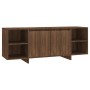 Mueble de TV madera de ingeniería marrón roble 130x35x50 cm de , Muebles TV - Ref: Foro24-813055, Precio: 95,57 €, Descuento: %