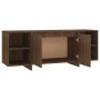 Mueble de TV madera de ingeniería marrón roble 130x35x50 cm de , Muebles TV - Ref: Foro24-813055, Precio: 95,57 €, Descuento: %