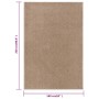 Alfombra de pelo corto marrón 160x230 cm de , Alfombras - Ref: Foro24-340357, Precio: 80,80 €, Descuento: %