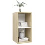 Mueble TV de pared madera contrachapada blanco roble 37x37x72cm de , Muebles TV - Ref: Foro24-805476, Precio: 41,79 €, Descue...