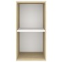 Mueble TV de pared madera contrachapada blanco roble 37x37x72cm de , Muebles TV - Ref: Foro24-805476, Precio: 41,79 €, Descue...