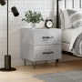 Mesita de noche madera ingeniería gris hormigón 40x35x47,5 cm de , Mesitas de noche - Ref: Foro24-827300, Precio: 45,60 €, De...