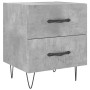 Mesita de noche madera ingeniería gris hormigón 40x35x47,5 cm de , Mesitas de noche - Ref: Foro24-827300, Precio: 45,60 €, De...