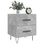 Mesita de noche madera ingeniería gris hormigón 40x35x47,5 cm de , Mesitas de noche - Ref: Foro24-827300, Precio: 45,60 €, De...