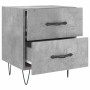 Mesita de noche madera ingeniería gris hormigón 40x35x47,5 cm de , Mesitas de noche - Ref: Foro24-827300, Precio: 45,60 €, De...