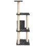Rascador para gatos con postes de sisal gris oscuro 119 cm de , Mobiliario para gatos - Ref: Foro24-171520, Precio: 46,80 €, ...