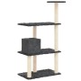 Rascador para gatos con postes de sisal gris oscuro 119 cm de , Mobiliario para gatos - Ref: Foro24-171520, Precio: 46,80 €, ...