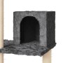 Rascador para gatos con postes de sisal gris oscuro 119 cm de , Mobiliario para gatos - Ref: Foro24-171520, Precio: 46,80 €, ...