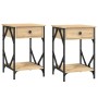 Mesitas noche 2 uds madera contrachapada color roble 40x42x60cm de , Mesitas de noche - Ref: Foro24-826338, Precio: 88,28 €, ...