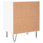 Mesita de noche madera de ingeniería blanco brillo 40x30x50 cm de , Mesitas de noche - Ref: Foro24-826784, Precio: 36,12 €, D...