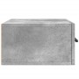 Mesita de noche de pared color gris hormigón 35x35x20 cm de , Taquillas y armarios de almacenamiento - Ref: Foro24-829876, Pr...
