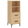 Aparador madera contrachapada color roble Sonoma 34,5x34x90 cm de , Aparadores - Ref: Foro24-828671, Precio: 66,60 €, Descuen...