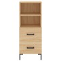 Aparador madera contrachapada color roble Sonoma 34,5x34x90 cm de , Aparadores - Ref: Foro24-828671, Precio: 66,60 €, Descuen...