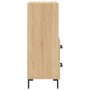 Aparador madera contrachapada color roble Sonoma 34,5x34x90 cm de , Aparadores - Ref: Foro24-828671, Precio: 66,60 €, Descuen...