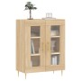 Aparador de madera de ingeniería roble Sonoma 69,5x34x90 cm de , Aparadores - Ref: Foro24-827775, Precio: 94,03 €, Descuento: %