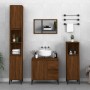 Armario de baño madera contrachapada roble marrón 30x30x190 cm de , Tocadores de baño - Ref: Foro24-819803, Precio: 115,26 €,...