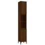 Armario de baño madera contrachapada roble marrón 30x30x190 cm de , Tocadores de baño - Ref: Foro24-819803, Precio: 115,26 €,...