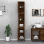 Armario de baño madera contrachapada roble marrón 30x30x190 cm de , Tocadores de baño - Ref: Foro24-819803, Precio: 115,26 €,...