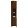 Armario de baño madera contrachapada roble marrón 30x30x190 cm de , Tocadores de baño - Ref: Foro24-819803, Precio: 115,26 €,...