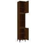 Armario de baño madera contrachapada roble marrón 30x30x190 cm de , Tocadores de baño - Ref: Foro24-819803, Precio: 115,26 €,...