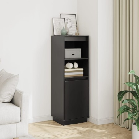 Aparador alto de madera maciza de pino negro 37x34x110 cm de , Aparadores - Ref: Foro24-813519, Precio: 77,62 €, Descuento: %