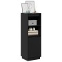 Aparador alto de madera maciza de pino negro 37x34x110 cm de , Aparadores - Ref: Foro24-813519, Precio: 77,62 €, Descuento: %
