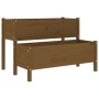 Jardinera de madera de pino maciza marrón miel 110x84x75 cm de , Maceteros y jardineras - Ref: Foro24-822265, Precio: 158,32 ...