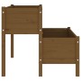 Jardinera de madera de pino maciza marrón miel 110x84x75 cm de , Maceteros y jardineras - Ref: Foro24-822265, Precio: 158,32 ...