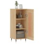 Aparador madera contrachapada color roble Sonoma 34,5x34x90 cm de , Aparadores - Ref: Foro24-830423, Precio: 63,42 €, Descuen...