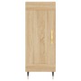 Aparador madera contrachapada color roble Sonoma 34,5x34x90 cm de , Aparadores - Ref: Foro24-830423, Precio: 63,42 €, Descuen...