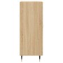 Aparador madera contrachapada color roble Sonoma 34,5x34x90 cm de , Aparadores - Ref: Foro24-830423, Precio: 63,42 €, Descuen...