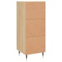 Aparador madera contrachapada color roble Sonoma 34,5x34x90 cm de , Aparadores - Ref: Foro24-830423, Precio: 63,42 €, Descuen...