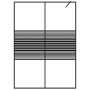 Mampara de ducha vidrio ESG transparente negro 140x195 cm de , Paredes y mamparas de ducha - Ref: Foro24-152149, Precio: 248,...